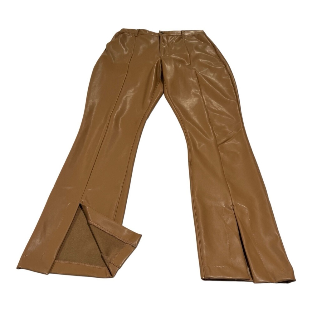 Abercrombie Curve‎ Love Leather Pants Size 31/12L Black Ultra High Rise Skinny